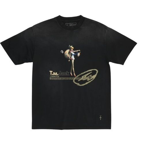 Overkicks - Travis Scott Cactus Jack x Fragment x Takashi Murakami Tokyo Jack Tee Black (TRAVIS-SCOTT-CACTUS-JACK-X-FRAGMENT-X-TAKASHI-MURAKAMI-TOKYO-JACK-TEE-BLACK) - vista frontal