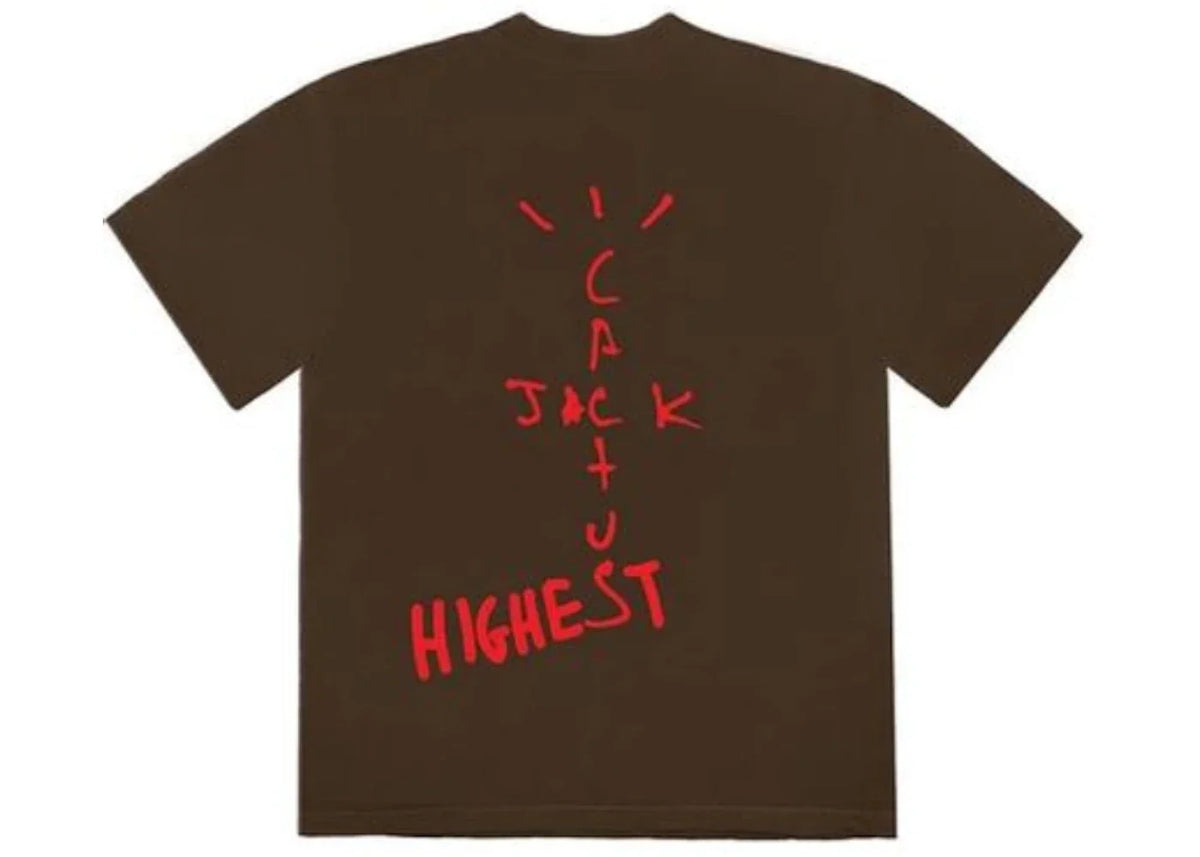 Overkicks - Travis Scott Jordan Cactus Jack Highest T Shirt Brown (TRAVIS-SCOTT-JORDAN-CACTUS-JACK-HIGHEST-T-SHIRT-BROWN) - imagen 2