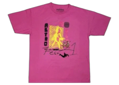 Overkicks - Travis Scott Other Side T-shirt Pink (TRAVIS-SCOTT-OTHER-SIDE-T-SHIRT-PINK) - vista frontal