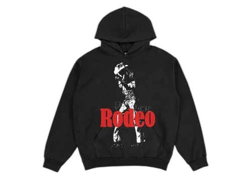 Overkicks - Travis Scott Rodeo Hoodie Black (TRAVIS-SCOTT-RODEO-HOODIE-BLACK) - vista frontal