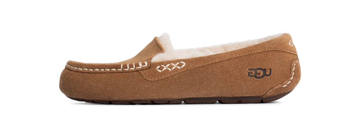 Overkicks - UGG Ansley Slipper Chestnut (Womens) (1106878-CHE) - vista lateral