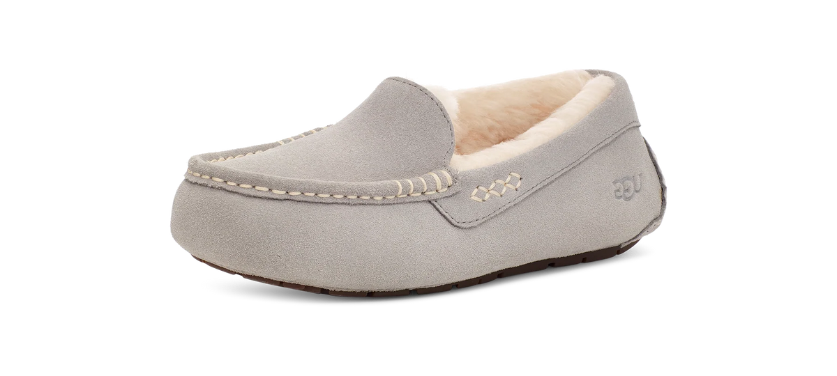 Overkicks - UGG Ansley Slipper Light Grey (Womens) (1106878-LGRY) - vista trasera