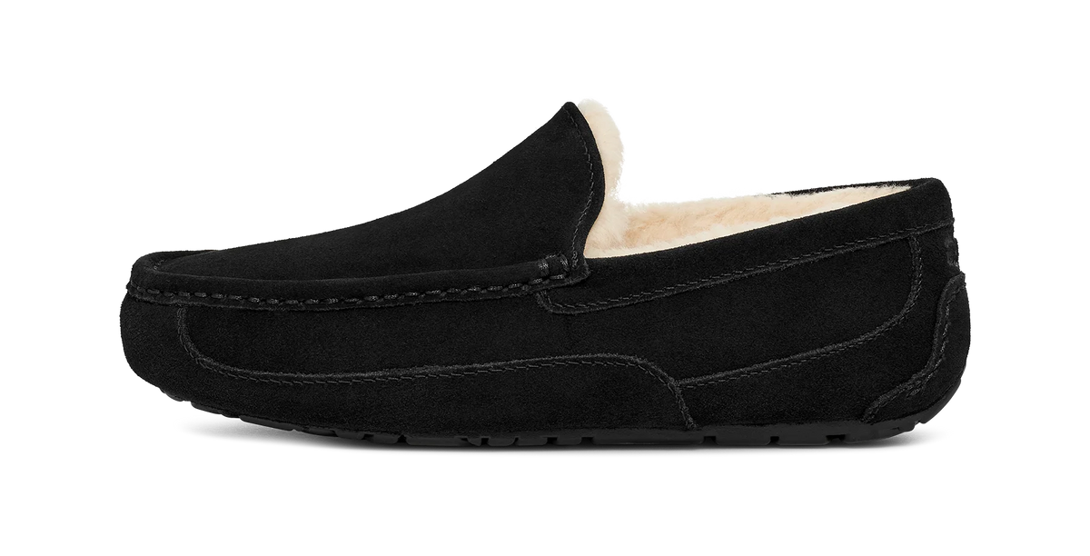Overkicks - UGG Ascot Slipper Black (1101110-BLK) - vista lateral