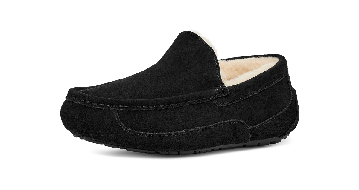 Overkicks - UGG Ascot Slipper Black (1101110-BLK) - vista trasera