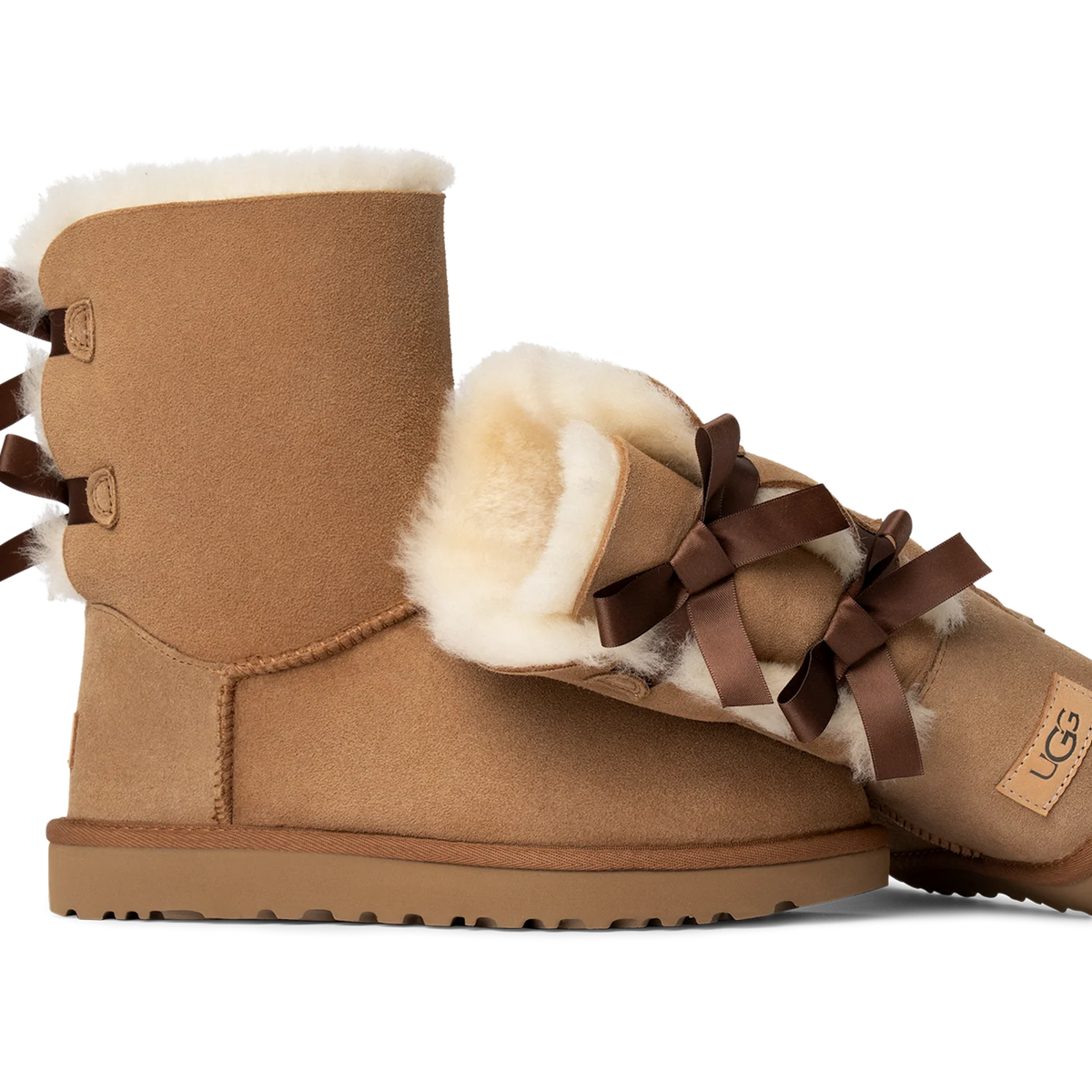 Overkicks - UGG Bailey Bow II Boot Chestnut (Womens) (1016225-CHE) - par completo