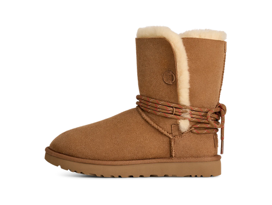 Overkicks - UGG Bailey Tie Boot Chestnut (Womens) (1171530-CHE) - vista lateral
