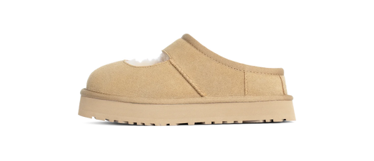 Overkicks - UGG Bea Mary Jane Mustard Seed (Kids) (1166552K-MDSD) - vista lateral