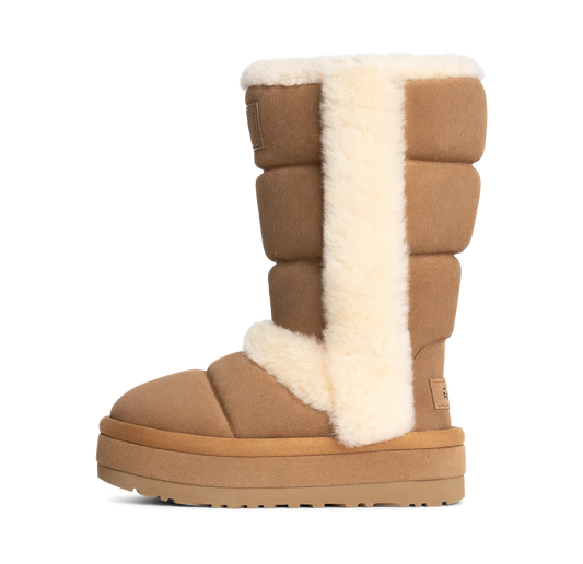Overkicks - UGG Classic Chillapeak Boot Tall Chestnut (Womens) (1145990-CHE) - vista lateral