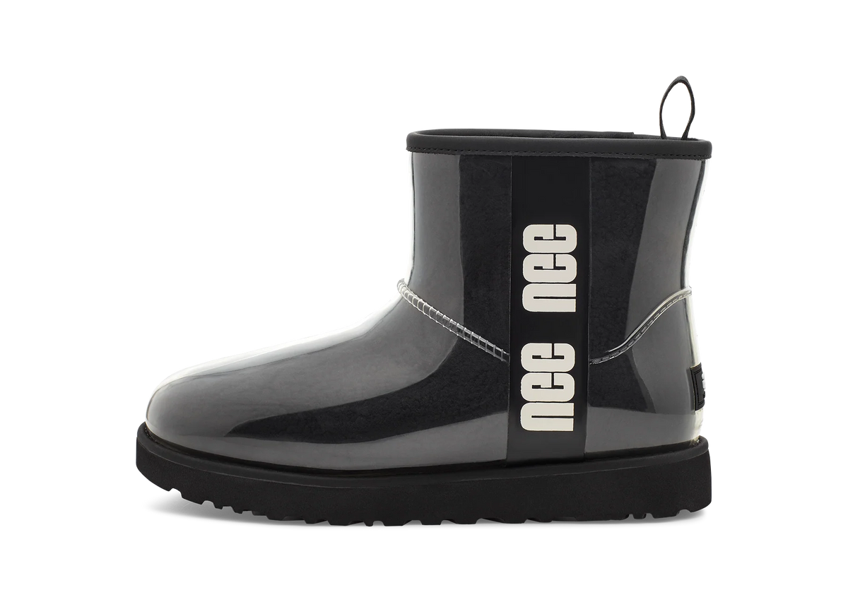 Overkicks - UGG Classic Clear Mini Boot Black (Womens) (1113190-BLK) - vista lateral