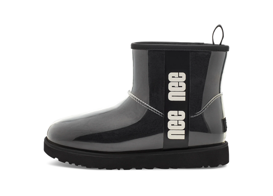 Overkicks - UGG Classic Clear Mini Boot Black (Womens) (1113190-BLK) - vista lateral
