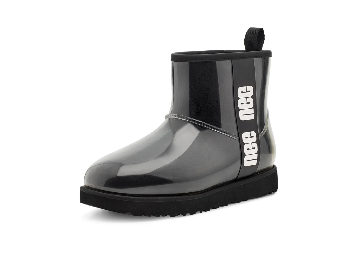 Overkicks - UGG Classic Clear Mini Boot Black (Womens) (1113190-BLK) - vista trasera
