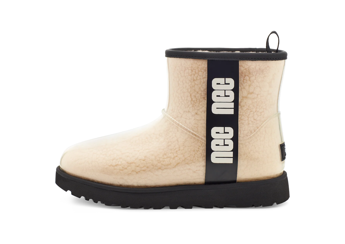 Overkicks - UGG Classic Clear Mini Boot Natural Black (Womens) (1113190-NBLC) - vista lateral