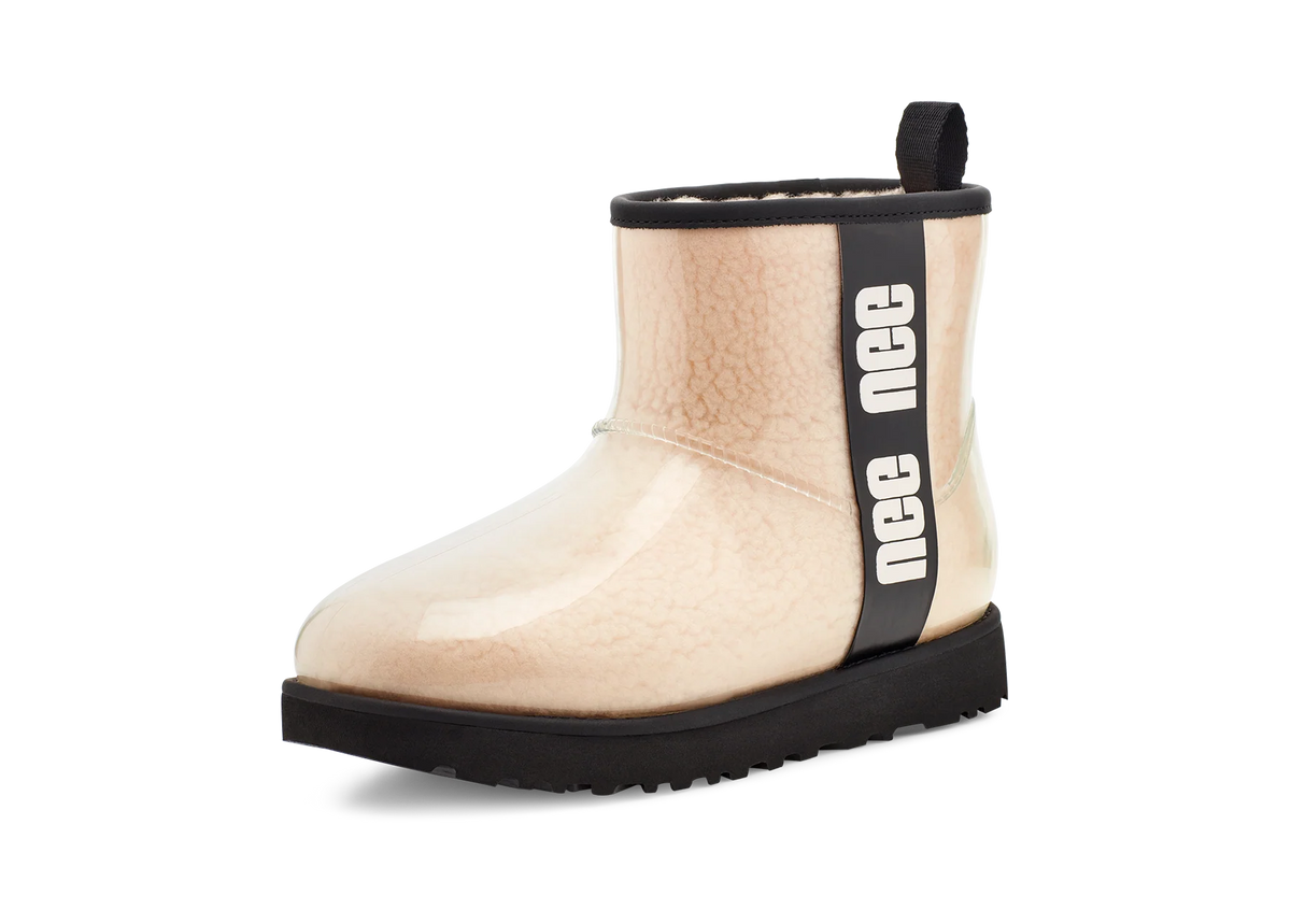 Overkicks - UGG Classic Clear Mini Boot Natural Black (Womens) (1113190-NBLC) - vista trasera