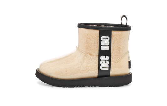 Overkicks - UGG Classic Clear Mini II Boot Natural Black Kids (1112386K-NBLC) - vista lateral