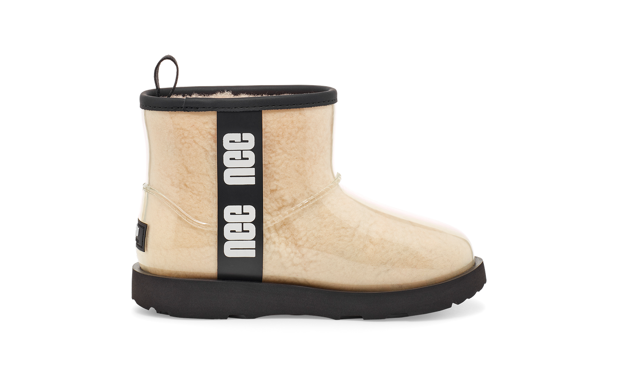 Overkicks - UGG Classic Clear Mini II Boot Natural Black Kids (1112386K-NBLC) - par completo