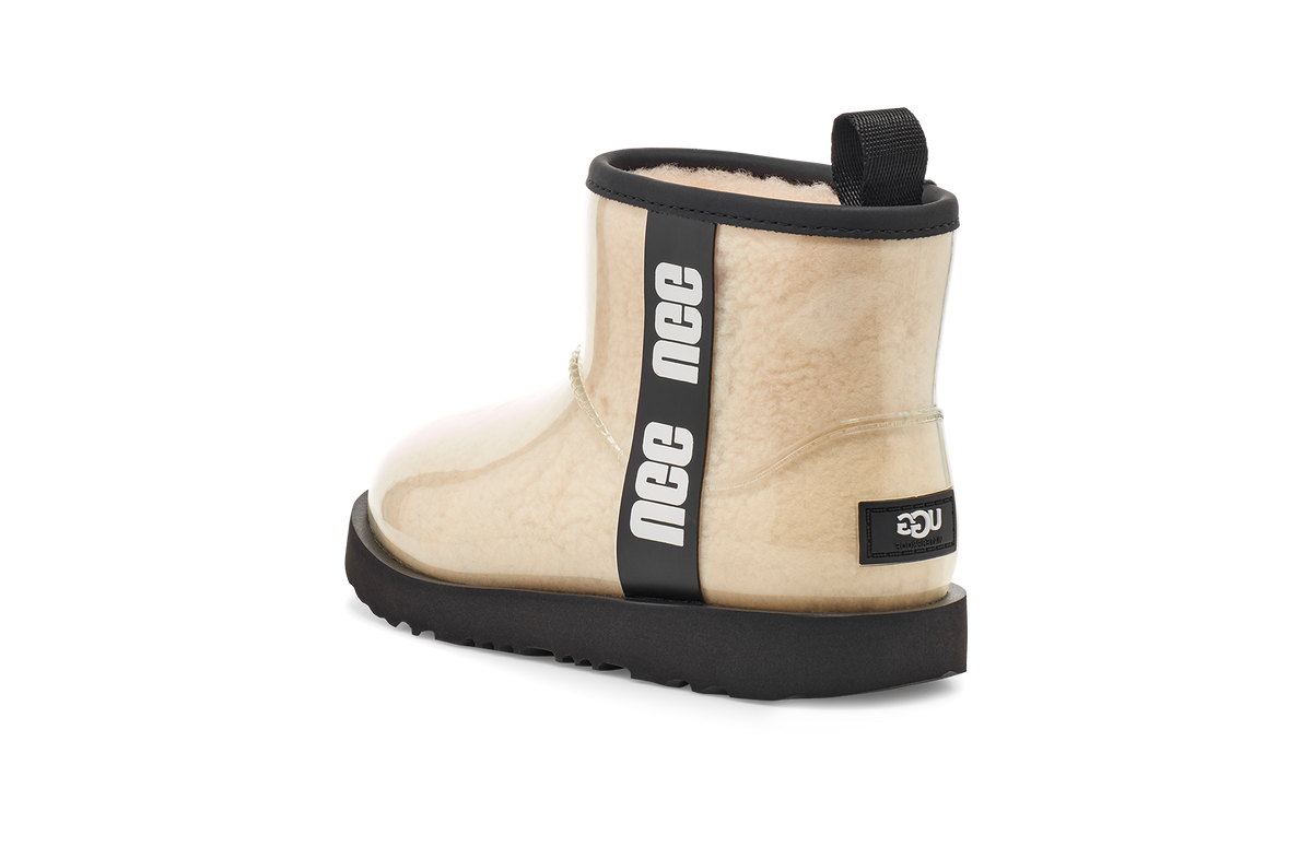Overkicks - UGG Classic Clear Mini II Boot Natural Black Kids (1112386K-NBLC) - detalle suela