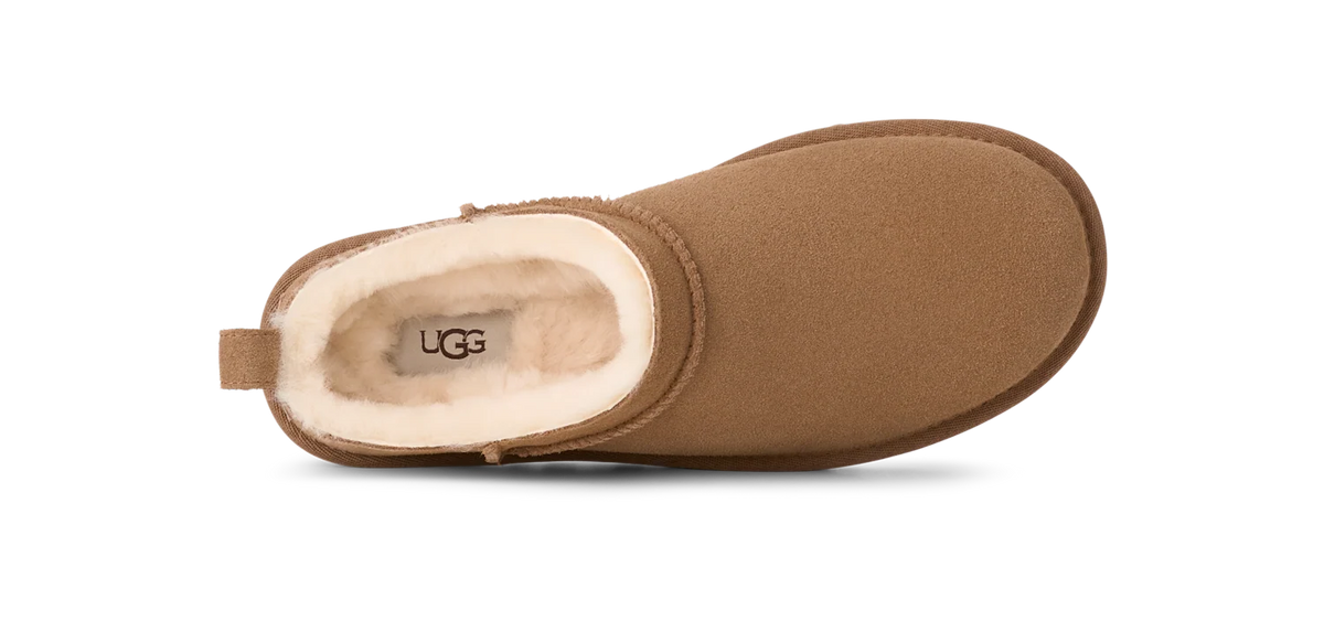 Overkicks - UGG Classic Micro Chestnut (Womens) (1173891-CHE) - detalle talon