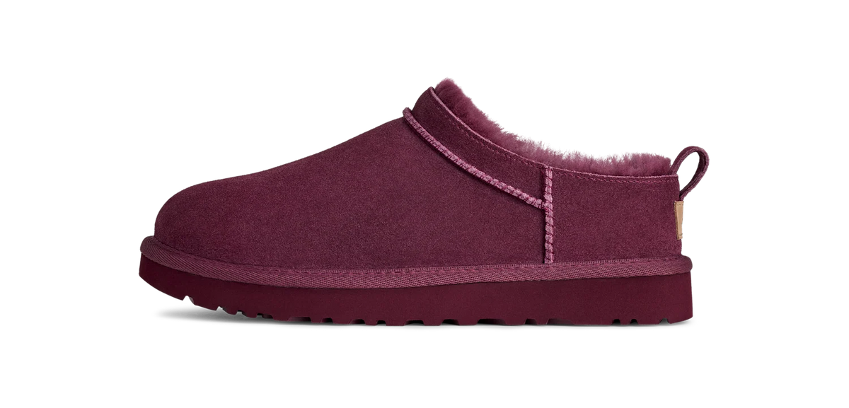 Overkicks - UGG Classic Micro Slipper Burnt Magenta (Womens) (1173891-BTMG) - vista lateral