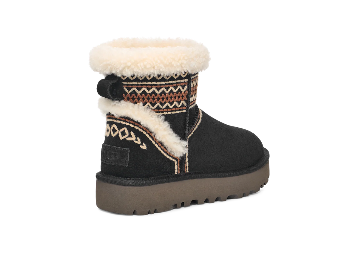 Overkicks - UGG Classic Mini Atherson Boot Black (Womens) (1158281-BLK) - detalle suela