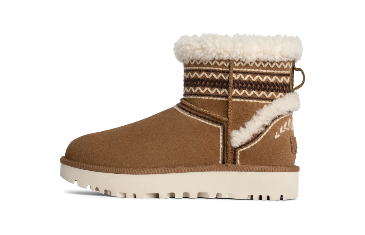 Overkicks - UGG Classic Mini Atherson Boot Chestnut (Womens) (1158281-CHE) - vista lateral