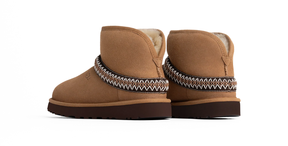 Overkicks - UGG Classic Mini Crescent Chestnut (Womens) (1158262-CHE) - vista trasera