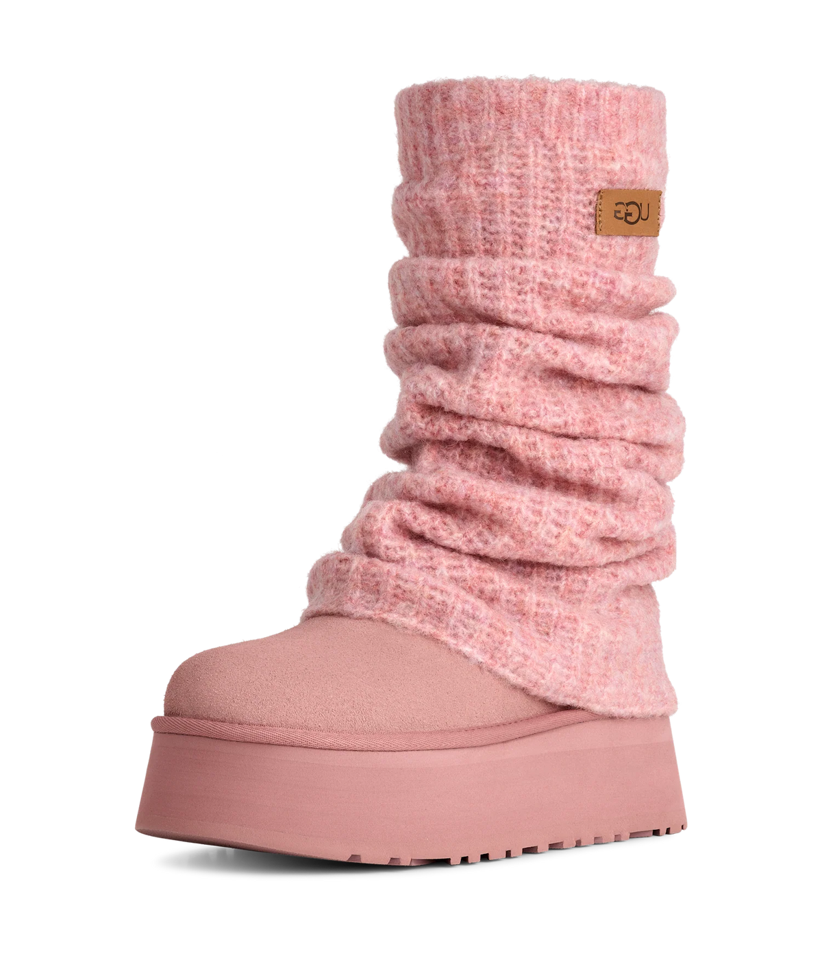 Overkicks - UGG Classic Mini Dipper Legwarmer Boot Pink Dawn (Womens) (1178990-PDW) - vista trasera