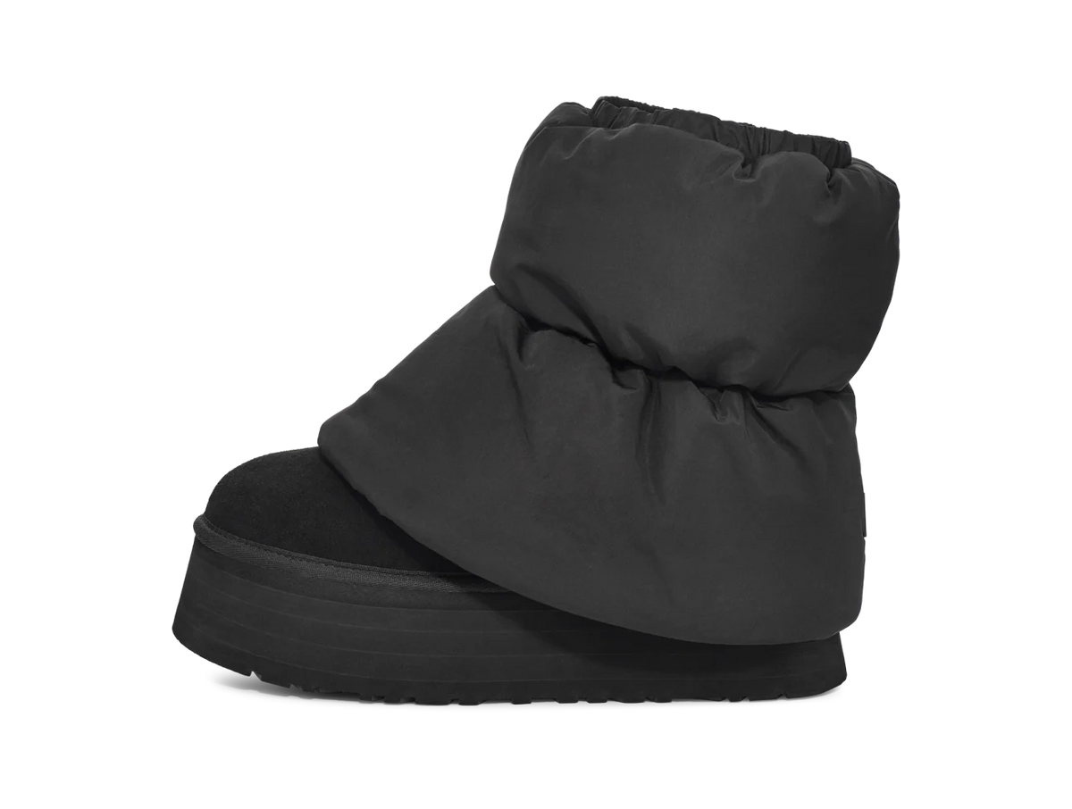 Overkicks - UGG Classic Mini Dipper Puffer Boot Black (Womens) (1158275-BBLC) - vista lateral