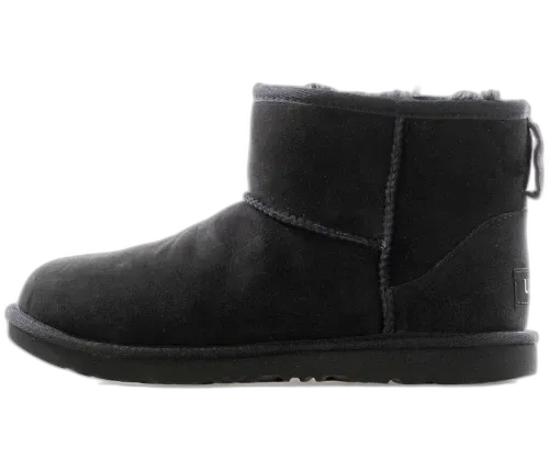 Overkicks - UGG Classic Mini II Boot Black (Kids) (1017715K-BLK) - vista lateral