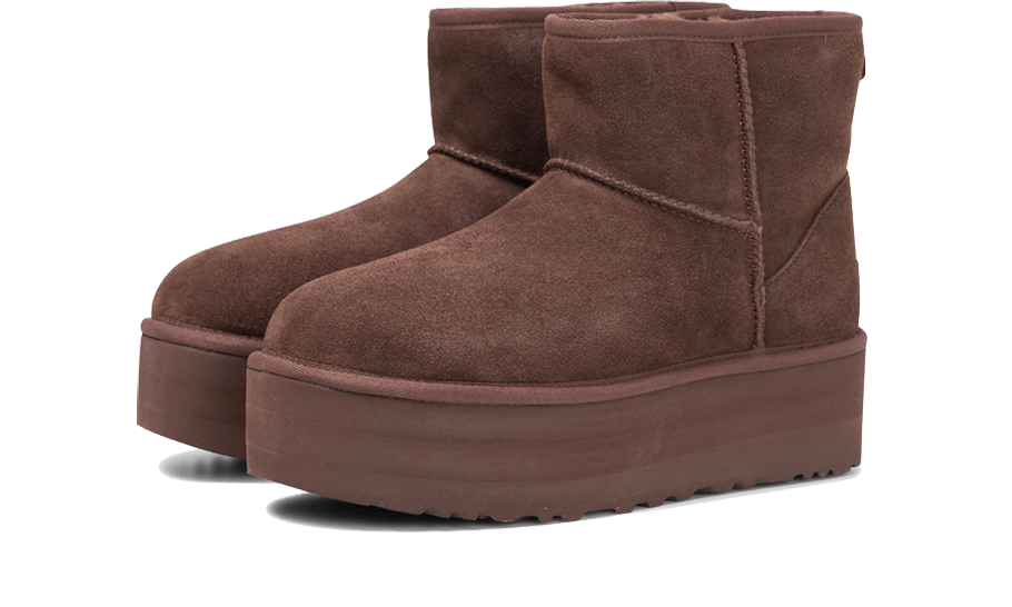 Overkicks - UGG Classic Mini Platform Burnt Cedar (Womens) (1134991-BCDR) - vista trasera