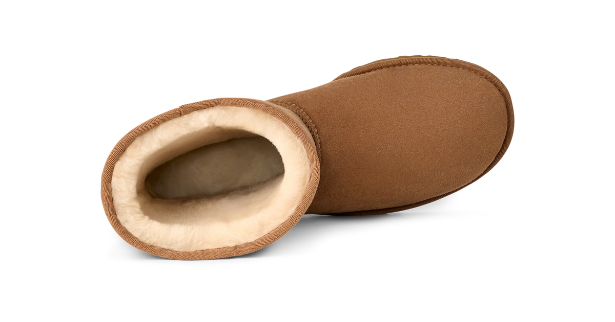 Overkicks - UGG Classic Short Boot Chestnut (5800-CHE) - detalle talon