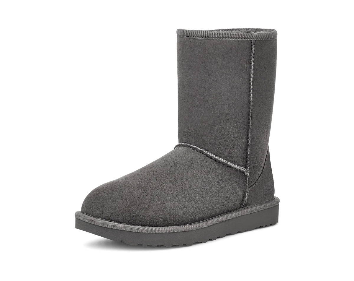 Overkicks - UGG Classic Short II Boot Grey (Womens) (1016223-GREY) - vista trasera