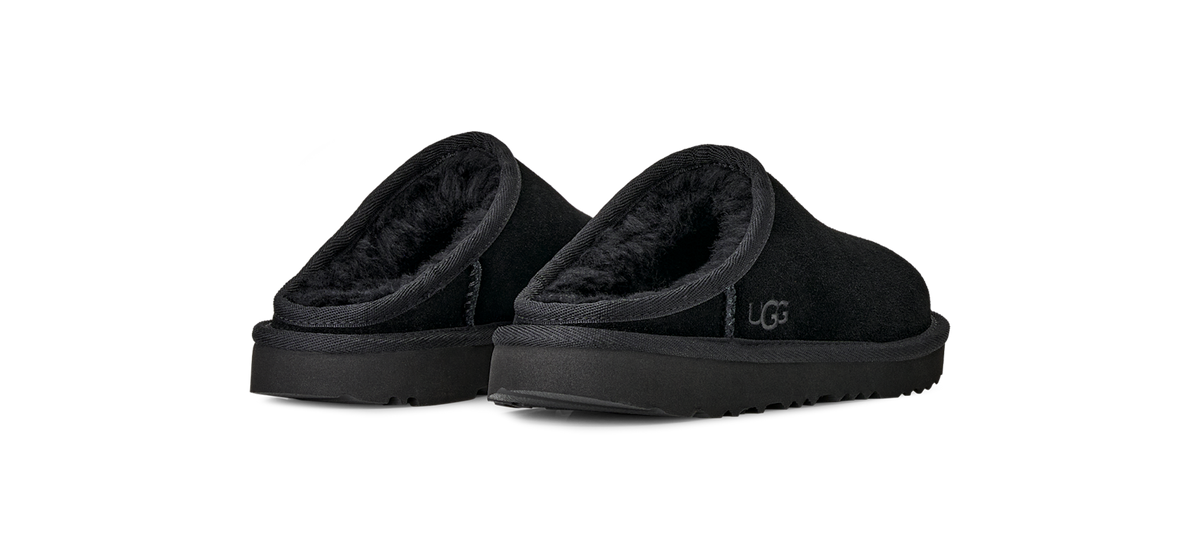 Overkicks - UGG Classic Slip-On Slipper Black (Kids) (1161030K-BLK) - imagen 4