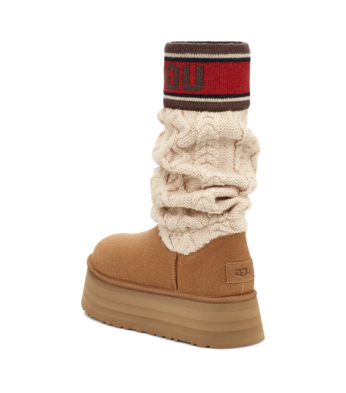 Overkicks - UGG Classic Sweater Letter Boot Chestnut (Womens) (1144045-CHE) - detalle suela