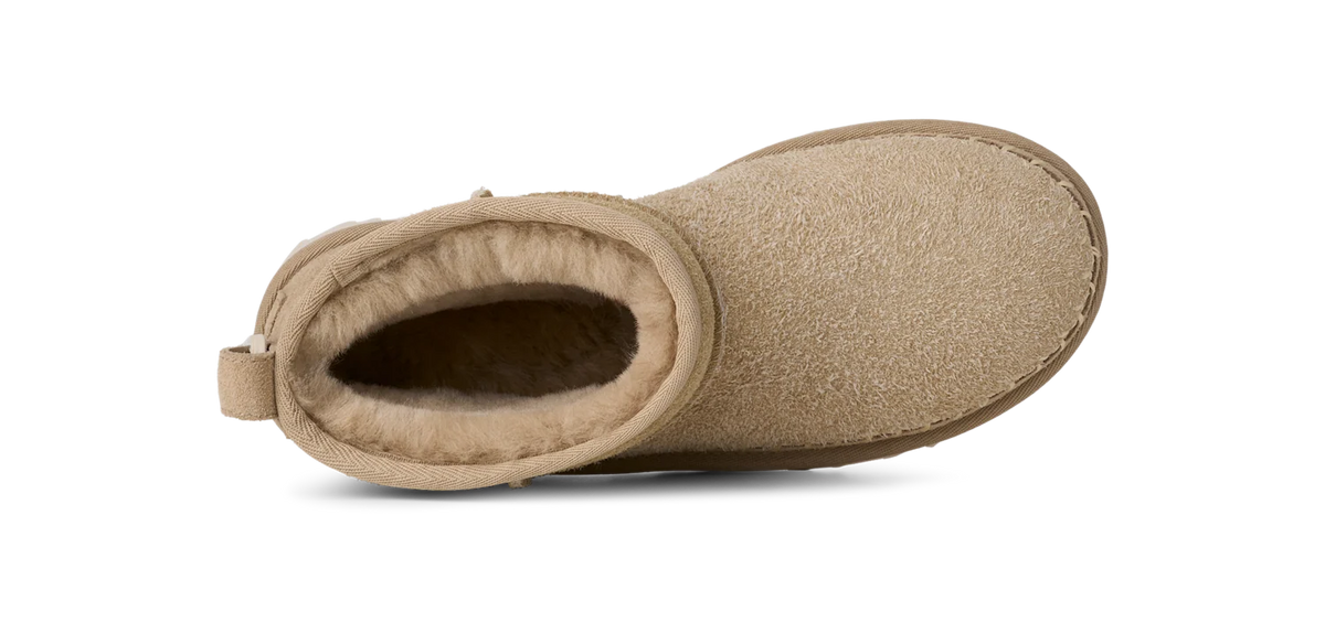 Overkicks - UGG Classic Ultra Mini Biarritz Boot Mustard Seed (Womens) (1171538-MDSD) - detalle talon