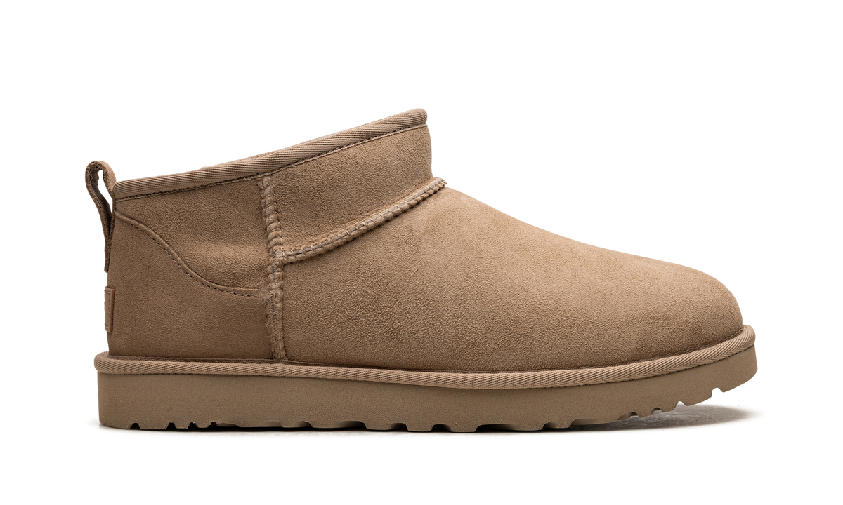 Overkicks - UGG Classic Ultra Mini Boot Brown Driftwood (Womens) (1116109-DRI) - detalle talon