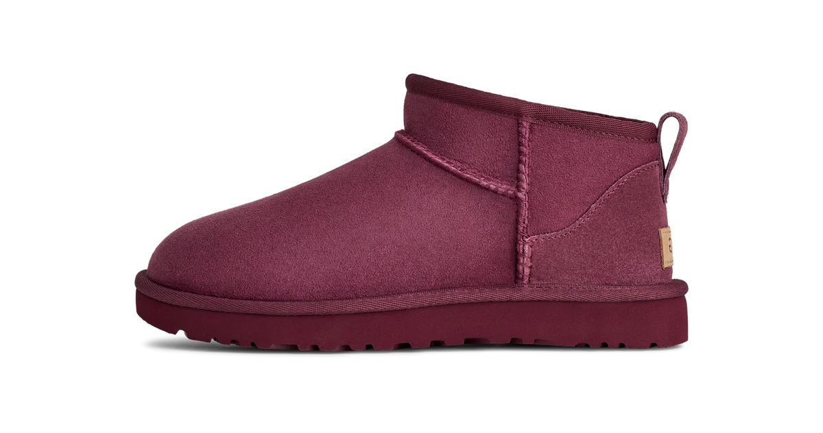 Overkicks - UGG Classic Ultra Mini Boot Burnt Magenta (Womens) (1116109-BNTM) - vista lateral