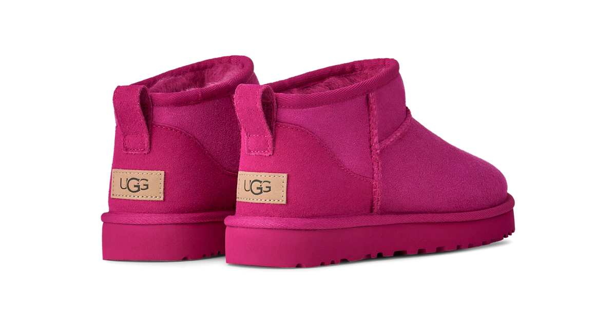 Overkicks - UGG Classic Ultra Mini Boot Dark Peony (Womens) (1116109-DNY) - detalle suela