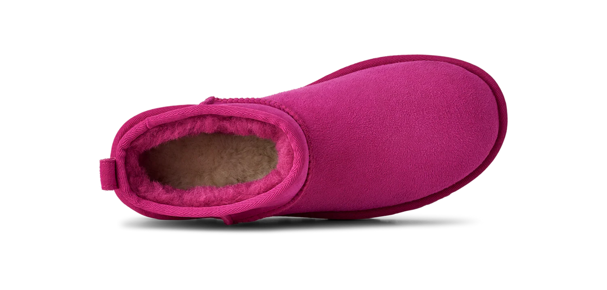 Overkicks - UGG Classic Ultra Mini Boot Dark Peony (Womens) (1116109-DNY) - detalle talon