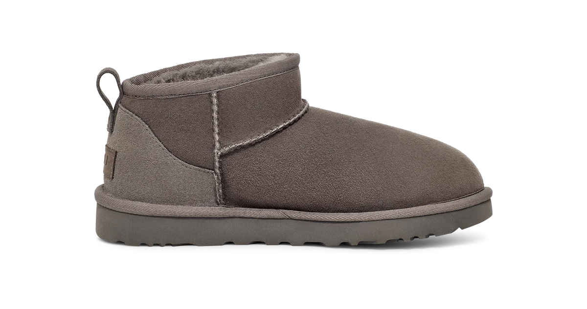 Overkicks - UGG Classic Ultra Mini Boot Grey (Womens) (1116109-GREY) - par completo