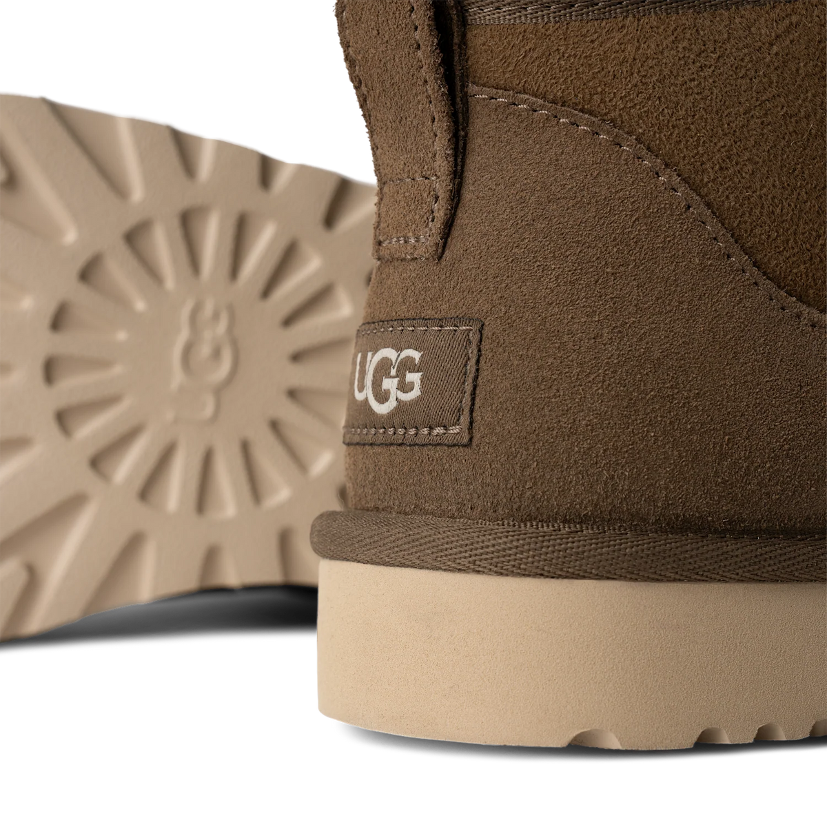 Overkicks - UGG Classic Ultra Mini Boot Hickory (1137391-HCK) - vista superior