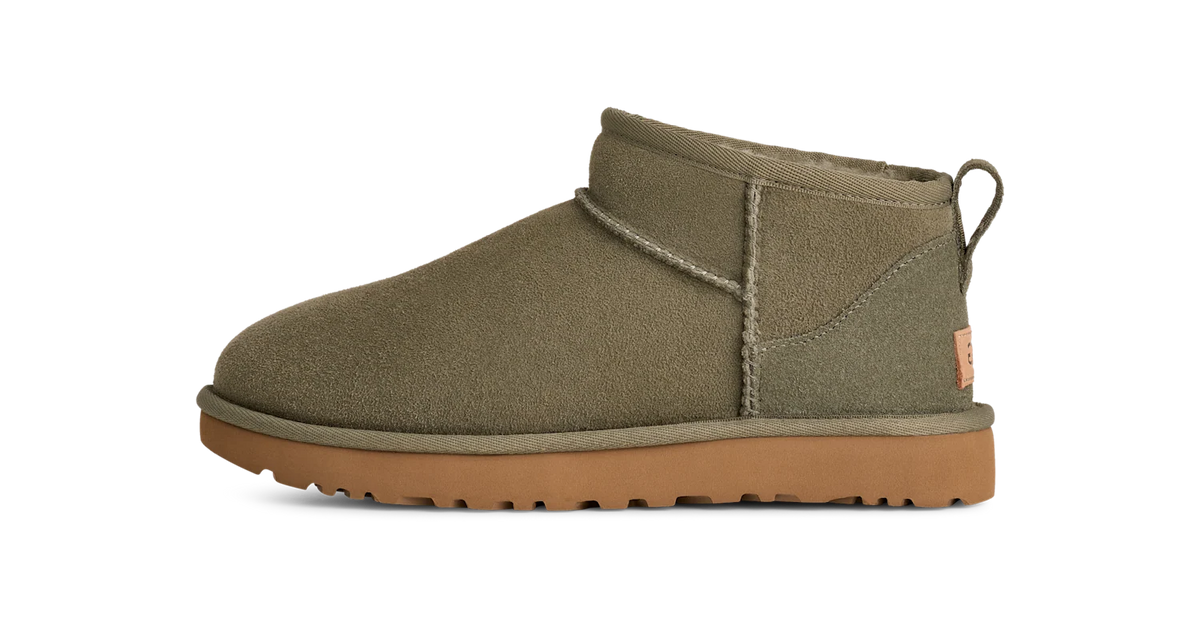 Overkicks - UGG Classic Ultra Mini Boot Moss Green Amphora (Womens) (1116109-MMP) - vista lateral