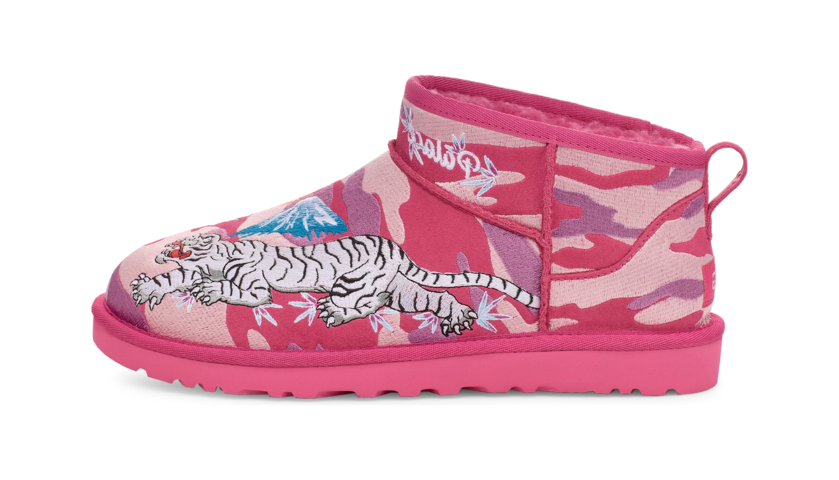 Overkicks - UGG Classic Ultra Mini Boot Palace Pink Camo (1172071-PKC) - vista lateral