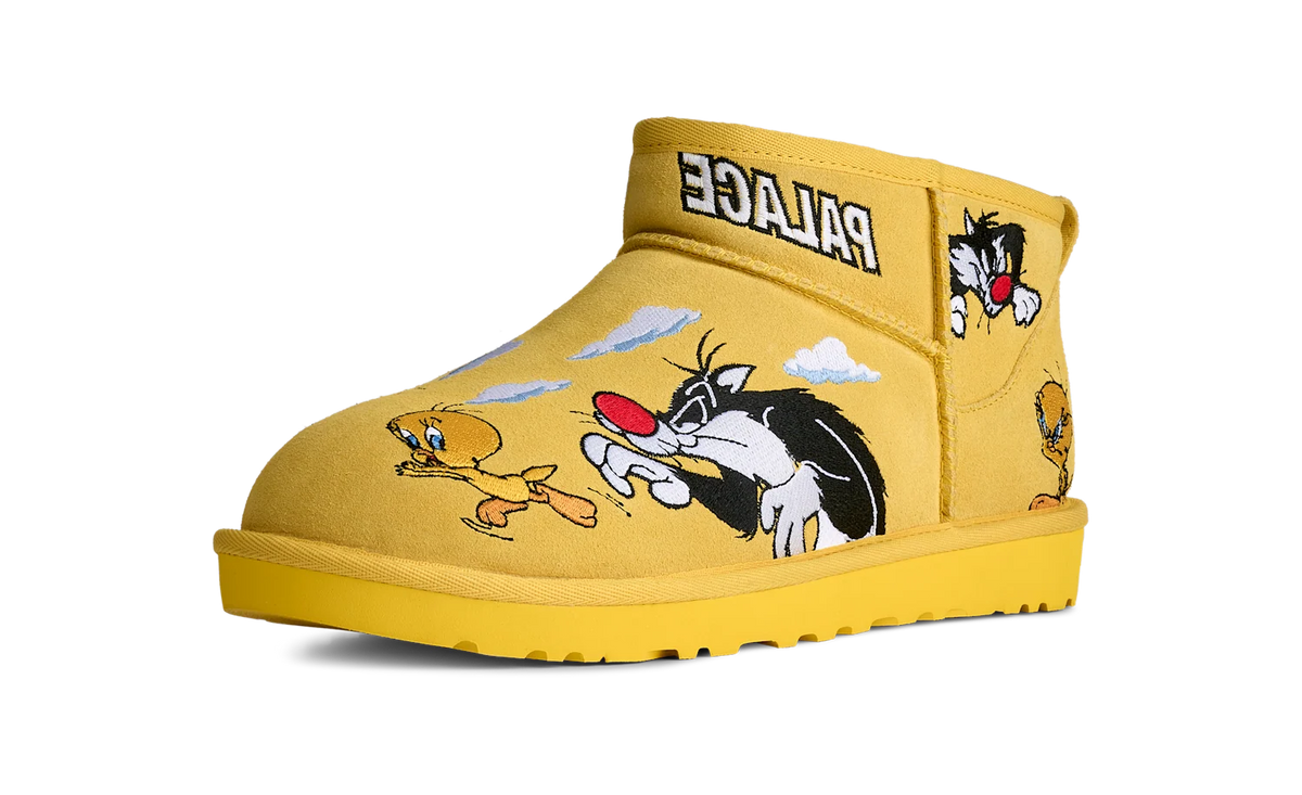Overkicks - UGG Classic Ultra Mini Boot Palace x Looney Tunes Yellow (1181891-YEL) - vista trasera