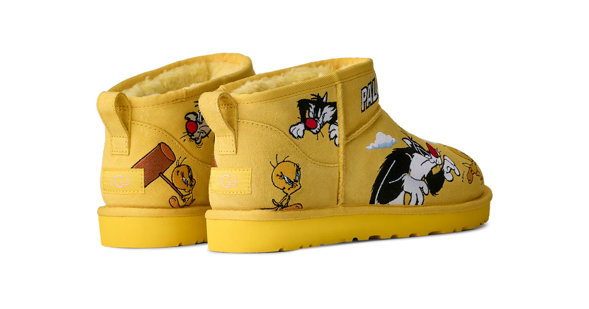 Overkicks - UGG Classic Ultra Mini Boot Palace x Looney Tunes Yellow (1181891-YEL) - detalle suela