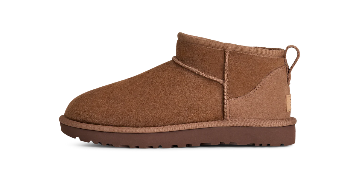 Overkicks - UGG Classic Ultra Mini Boot Rocky Oak (Womens) (1116109-RYK) - vista lateral