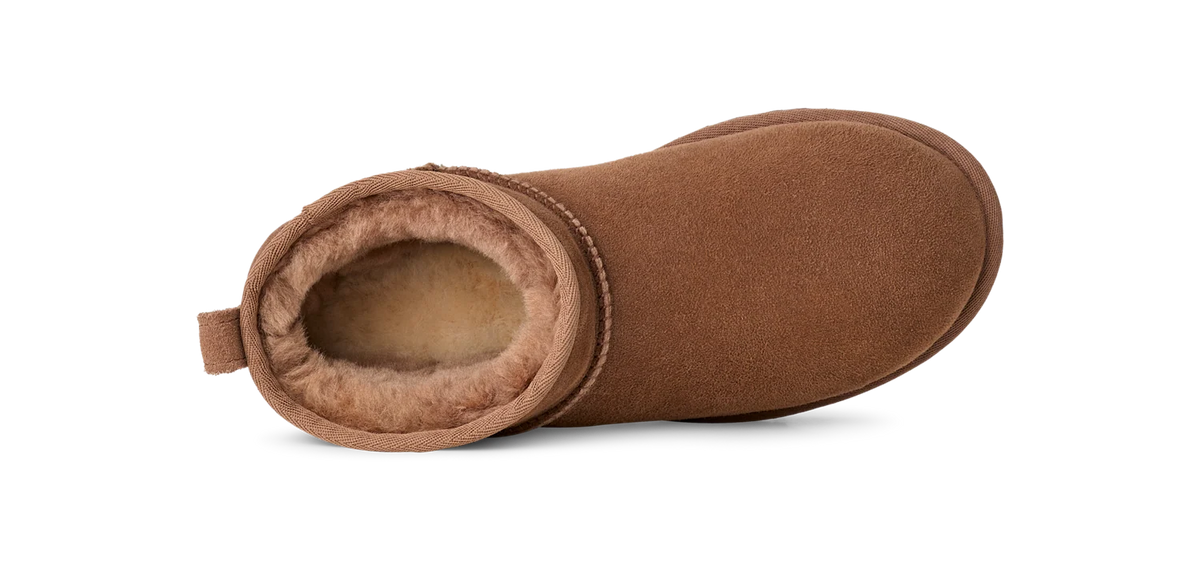 Overkicks - UGG Classic Ultra Mini Boot Rocky Oak (Womens) (1116109-RYK) - detalle talon