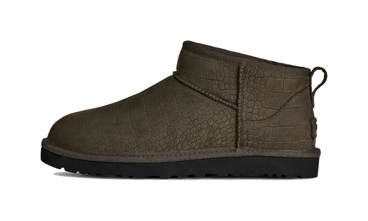 Overkicks - UGG Classic Ultra Mini Embossed Boot Dense Smoke (1178661-DNSS) - vista lateral