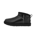 UGG Classic Ultra Mini LTHR Regen Boot Black (Women's)