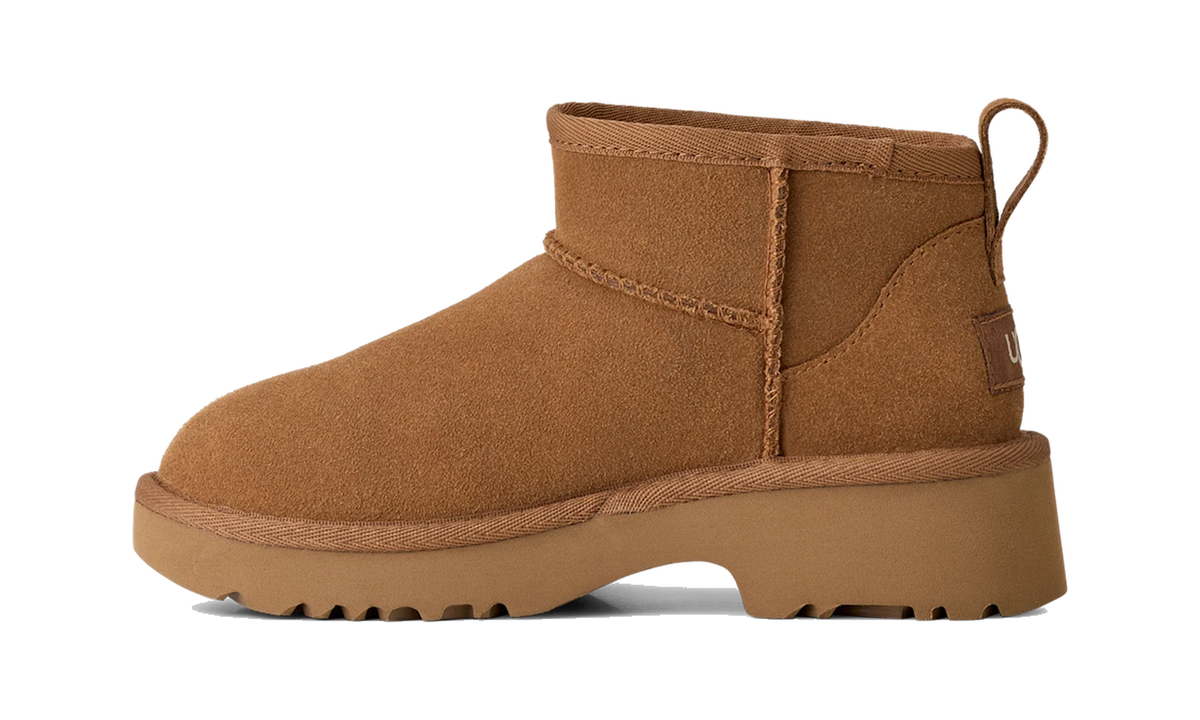 Overkicks - UGG Classic Ultra Mini New Heights Boot Chestnut (Kids) (1157732K-CHE) - imagen 3