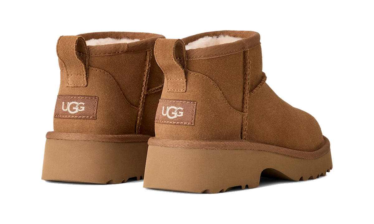 Overkicks - UGG Classic Ultra Mini New Heights Boot Chestnut (Kids) (1157732K-CHE) - imagen 4